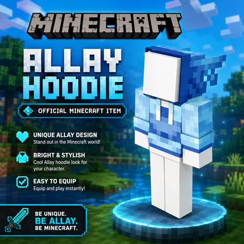 Minecraft allay hoodie - allay, |